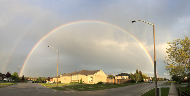A perfect rainbow! St. George, Ontario, CA