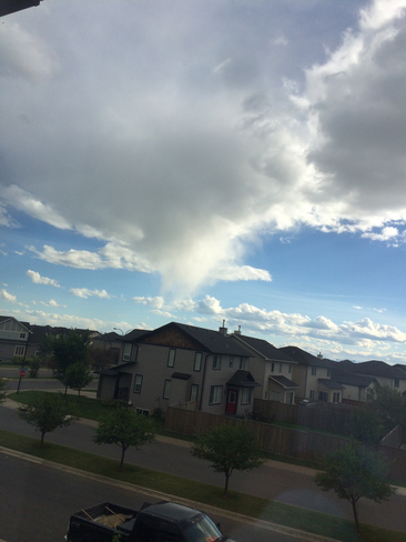 Funnel cloud! Chestermere, Alberta, CA
