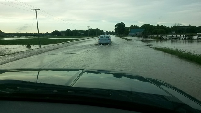 Flooding south of Hanover on Grey Rd 10 Hanover, ON