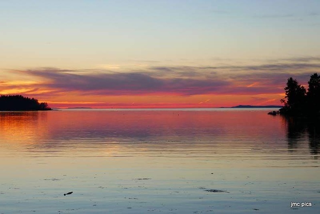 sunset Nanoose Bay, BC