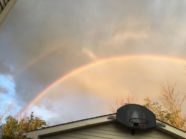 Double rainbow Welland, Ontario, CA