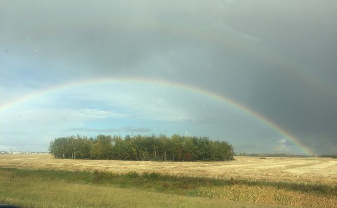 Lovely rainbow St. Albert, Alberta, CA