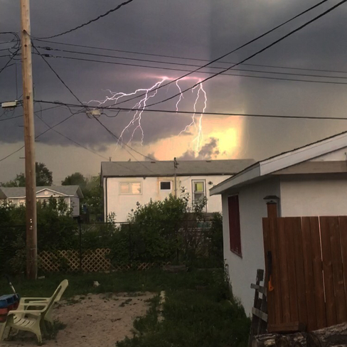 Thunderstorm Thompson, Manitoba, CA
