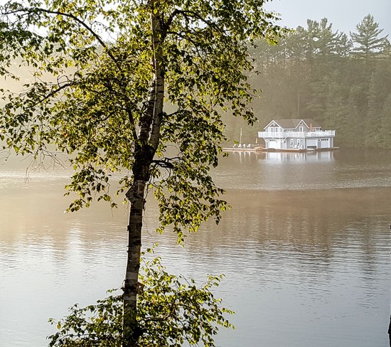 Morning mist on the river Baysville, ON