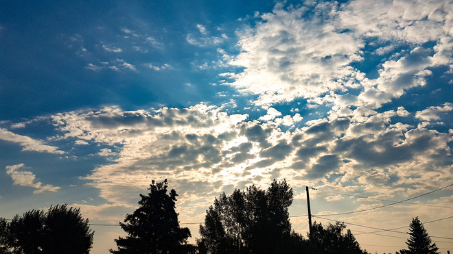 early morning sky Coalhurst, AB