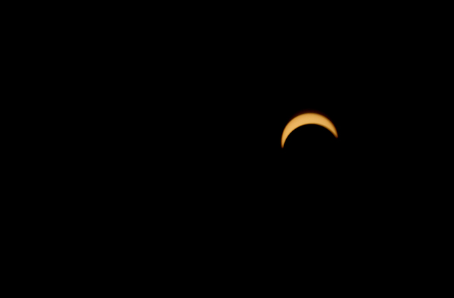 Solar Eclipse from my house-August 21, 2017 Vauxhall, Alberta