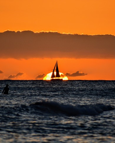 Sunset sail Waikiki, HI