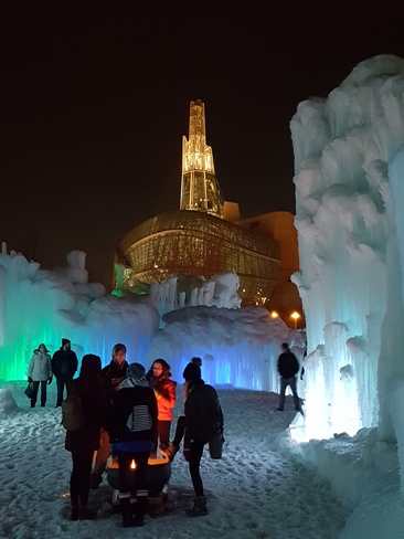 Ice Castles at The Forks Winnipeg, MB