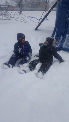 Fun in the snow Etobicoke, ON