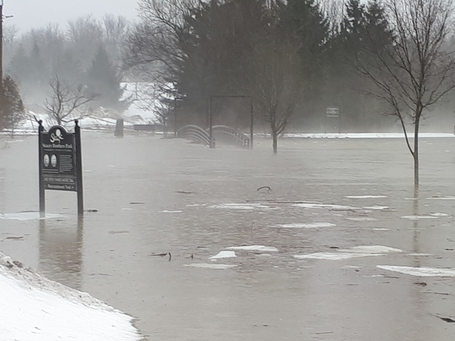 flooding in Mitchell ON. Mitchell, ON