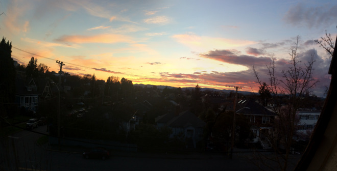 Sunset in Victoria Fernwood, Victoria, BC