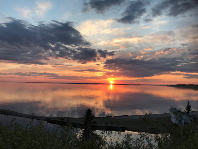 May long weekend sunset Cochin, Saskatchewan, CA