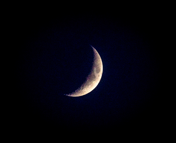 Tonights quarter moon Newmarket, ON