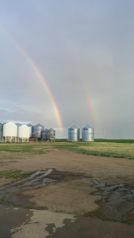 rainbow at Orkney Orkney, SK