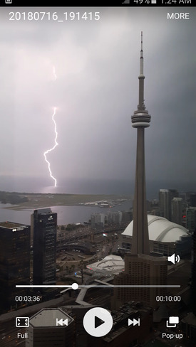 Storm over Toronto July 16, 2018 Toronto, ON