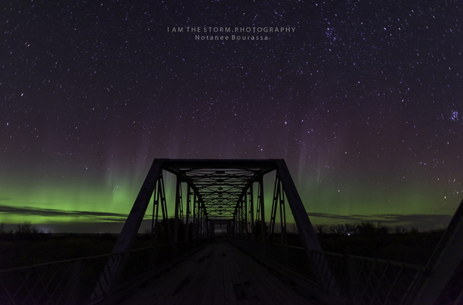 Geomagnetic Storm of October 7th, 2018 Range Rd 30A, Bindloss, AB, Canada
