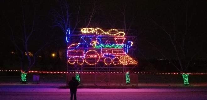 Christmas light train Calgary, AB