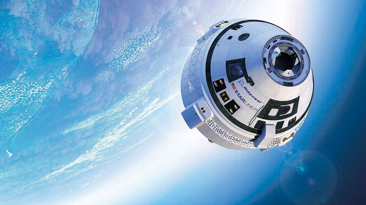  navicella spaziale CST-100 Starliner di Boeing che raggiunge l'orbita.