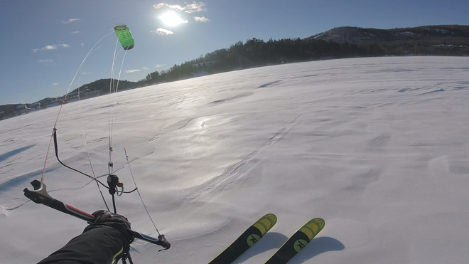 Snow-kite et Ski Mont-Tremblant, QC