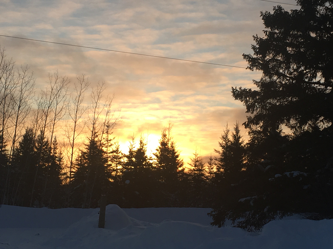 Sunrise at the cabin Mattice, Ontario | P0L 1T0