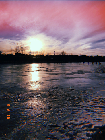 Frozen Sunset Hamilton, Ontario, CA