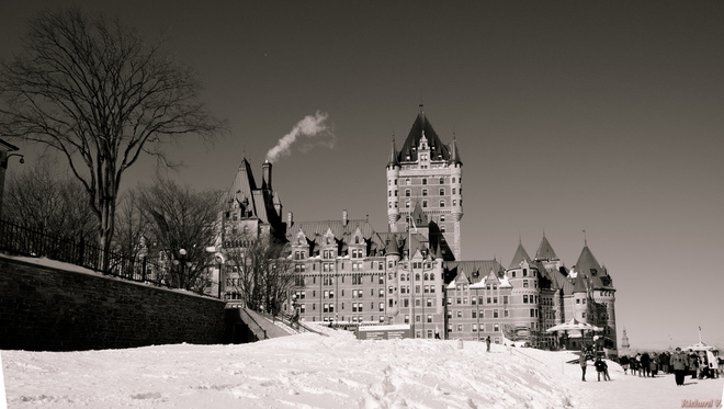 ChÃ¢teau Frontenac en hiver Fairmont Le Château Frontenac, Rue des Carrières, Québec, QC