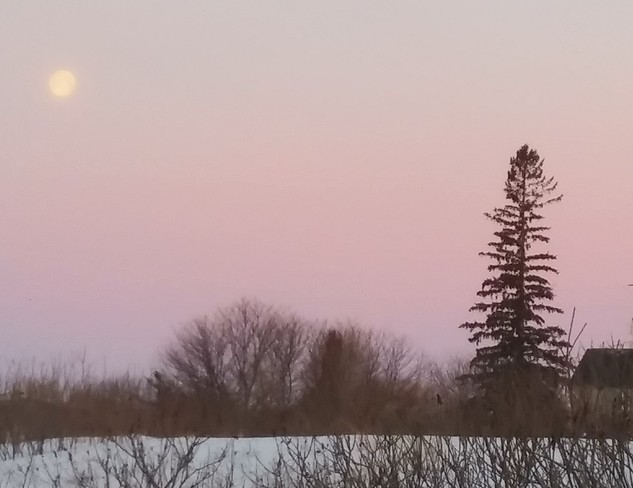 Super lune au matin Boulevard des Allumettières, Gatineau, QC J9H, Canada
