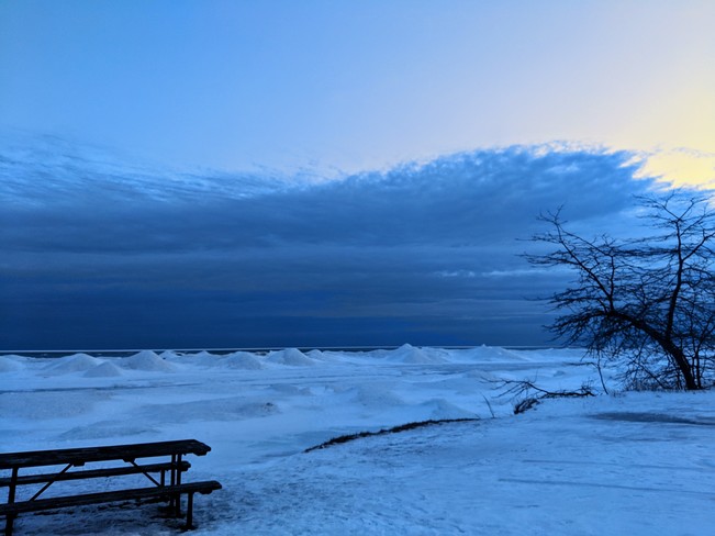winter storm approaching Quinte West, ON