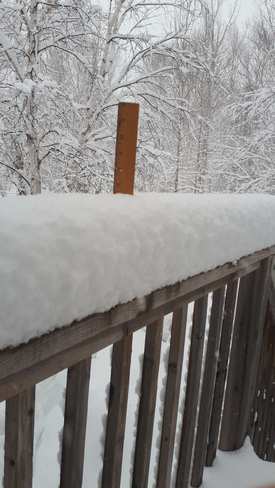Chute de neige à Mistassini Entrée du 255 Rang St Luc, Dolbeau-Mistassini, QC G0W, Canada