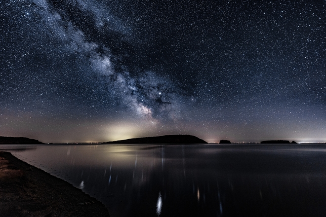 Milky Way Reflections Lower Five Islands, Nova Scotia