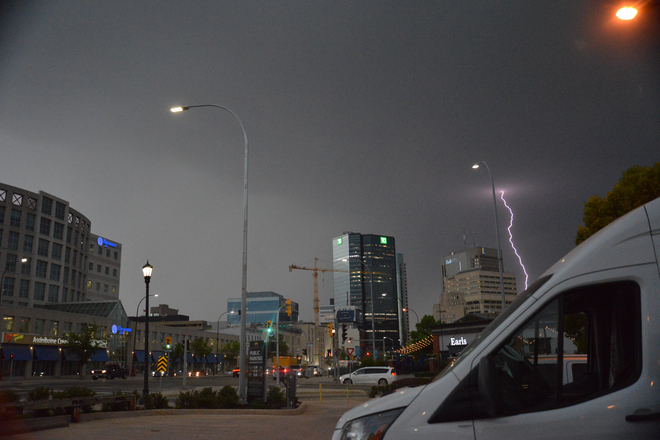 Capture d’éclair à Winnipeg Winnipeg, Manitoba, CA