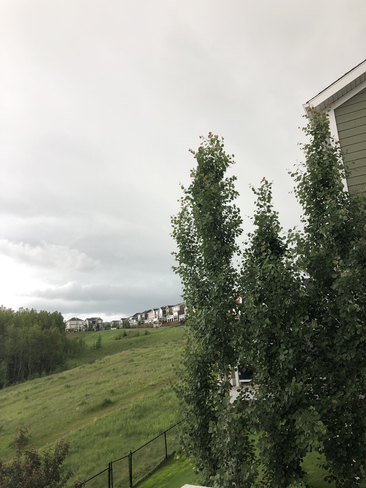 Thunder storm rolling in Calgary, Alberta, CA