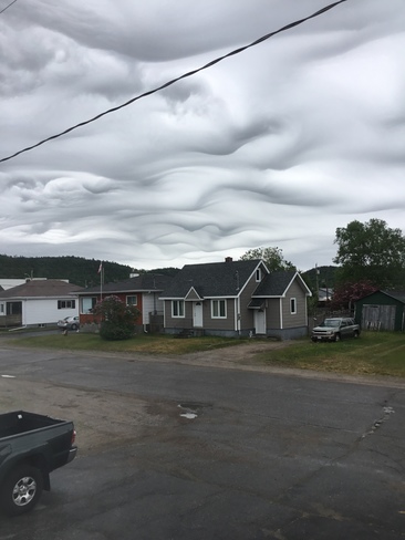 neat clouds Schreiber Ontario
