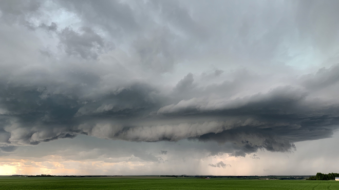 Supercell Thunderstorm Carstairs, Alberta, CA