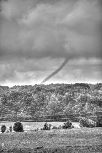 Funnel cloud Springwater Township, Ontario
