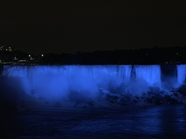 Niagara Falls night time. Niagara Falls, ON