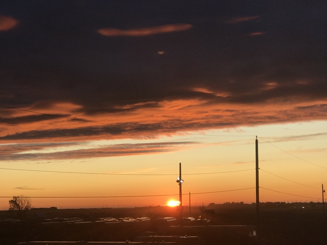 Sunrise this morning Calgary, Alberta, CA