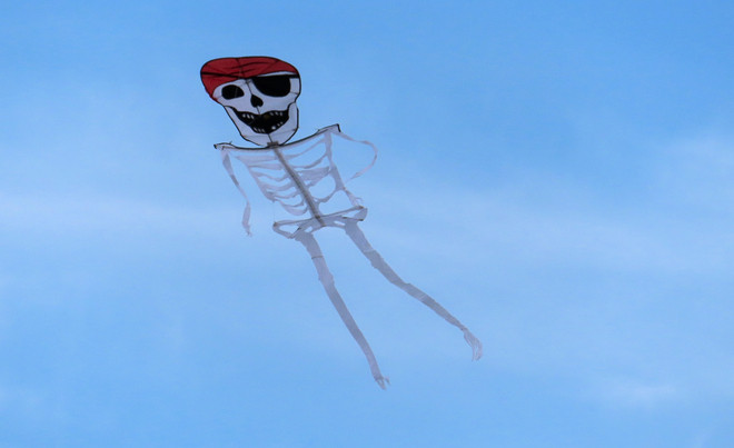 Pirate kite flies again Nags Head, NC, USA