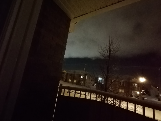 Weird looking sky at night over Drummondville, Quebec Drummondville, QC