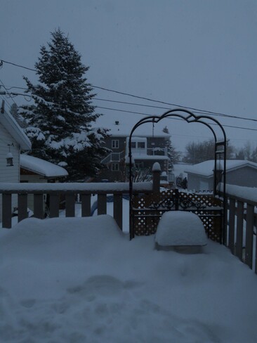 Neige renouvelée à LaBaie La Baie, Saguenay, QC