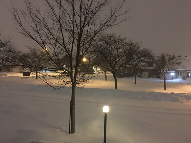 Snowy night Montréal, Quebec, CA