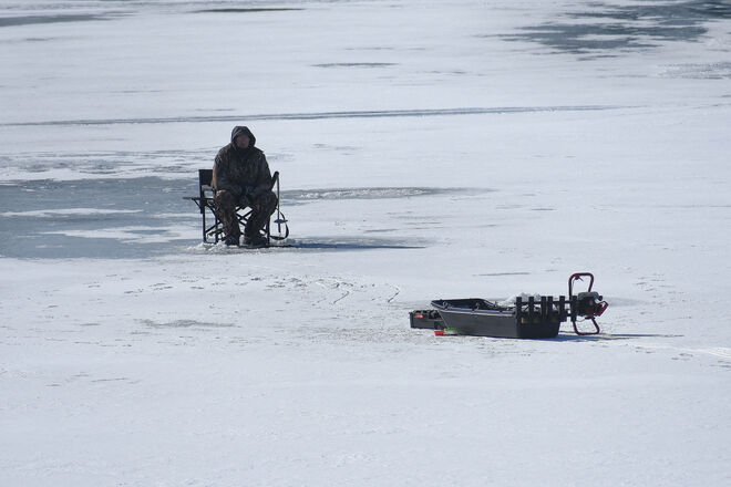 Ice Fishing Goderich, ON