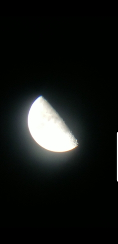 the moon tonight through a telescope Brant, ON