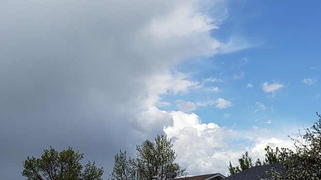 cells are forming cumulative clouds...may be blondsided by more tl come...ur rad Prince Albert, SK