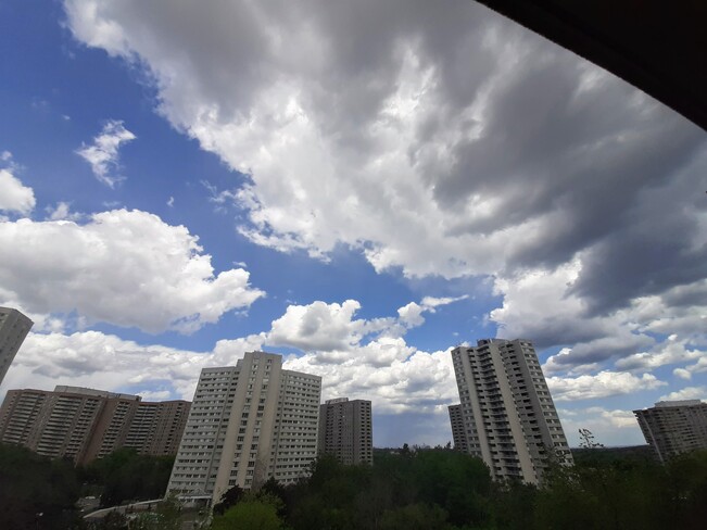 Evening clouds! Kaneff Crescent, Mississauga, ON