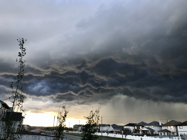 NE storm clouds Calgary, AB