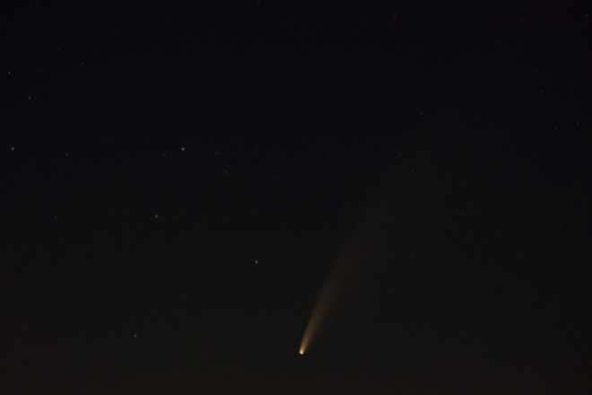 Comet C2020 F3 NEOWISE over Last Mountain Lake Regina Beach, Saskatchewan, CA