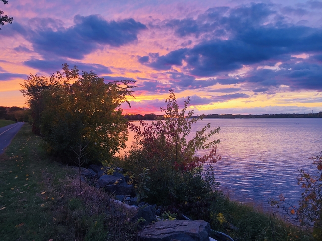 Sunset over Ottawa river Ottawa, Ontario, CA