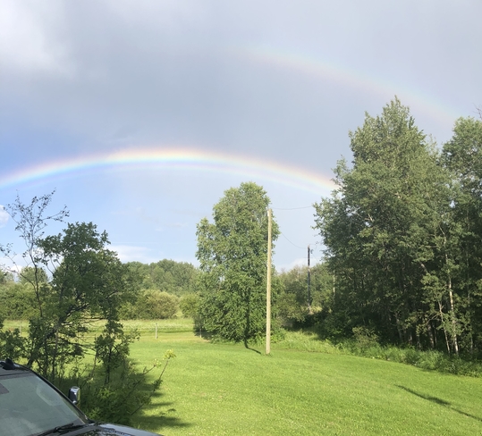 Double rainbow Thorhild, Alberta, CA