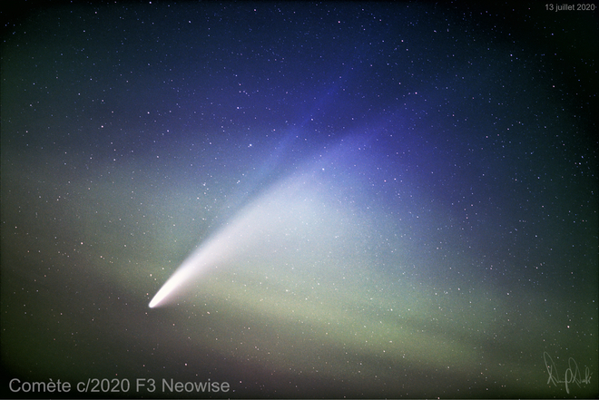 Comète 2020 F3 Neowise dans les aurores boréales 107-101 Route du Chanoine Richard, Val-d'Or, QC J9P 0C1, Canada